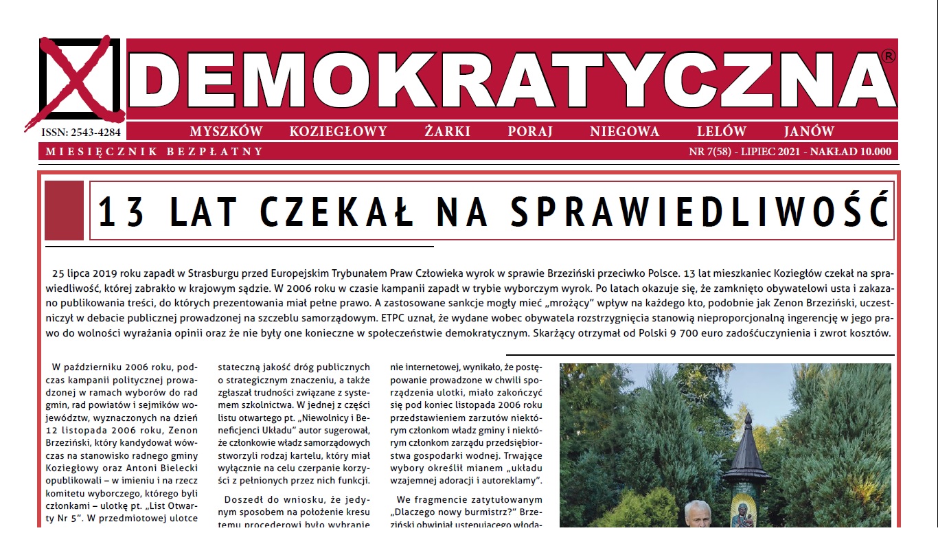 Demokratyczna Lipiec 2021