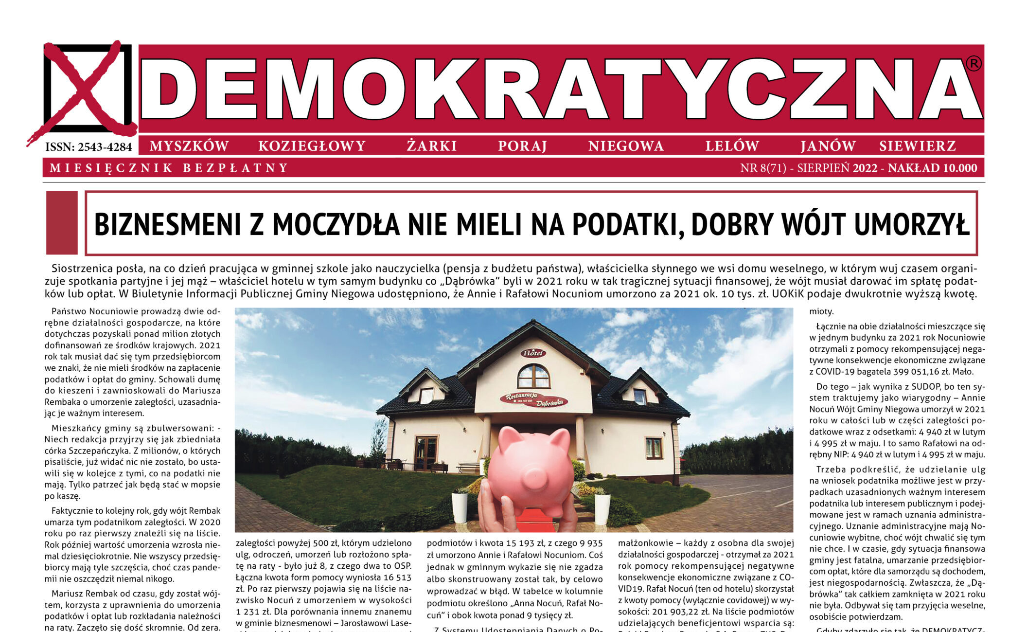 DEMOKRATYCZNA sierpień 2022
